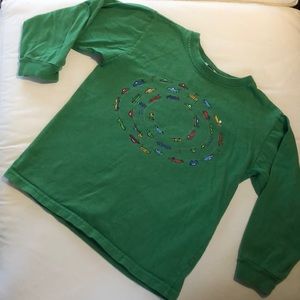 Boys long sleeve T car race